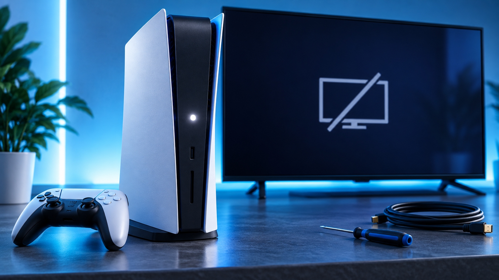white light on ps4