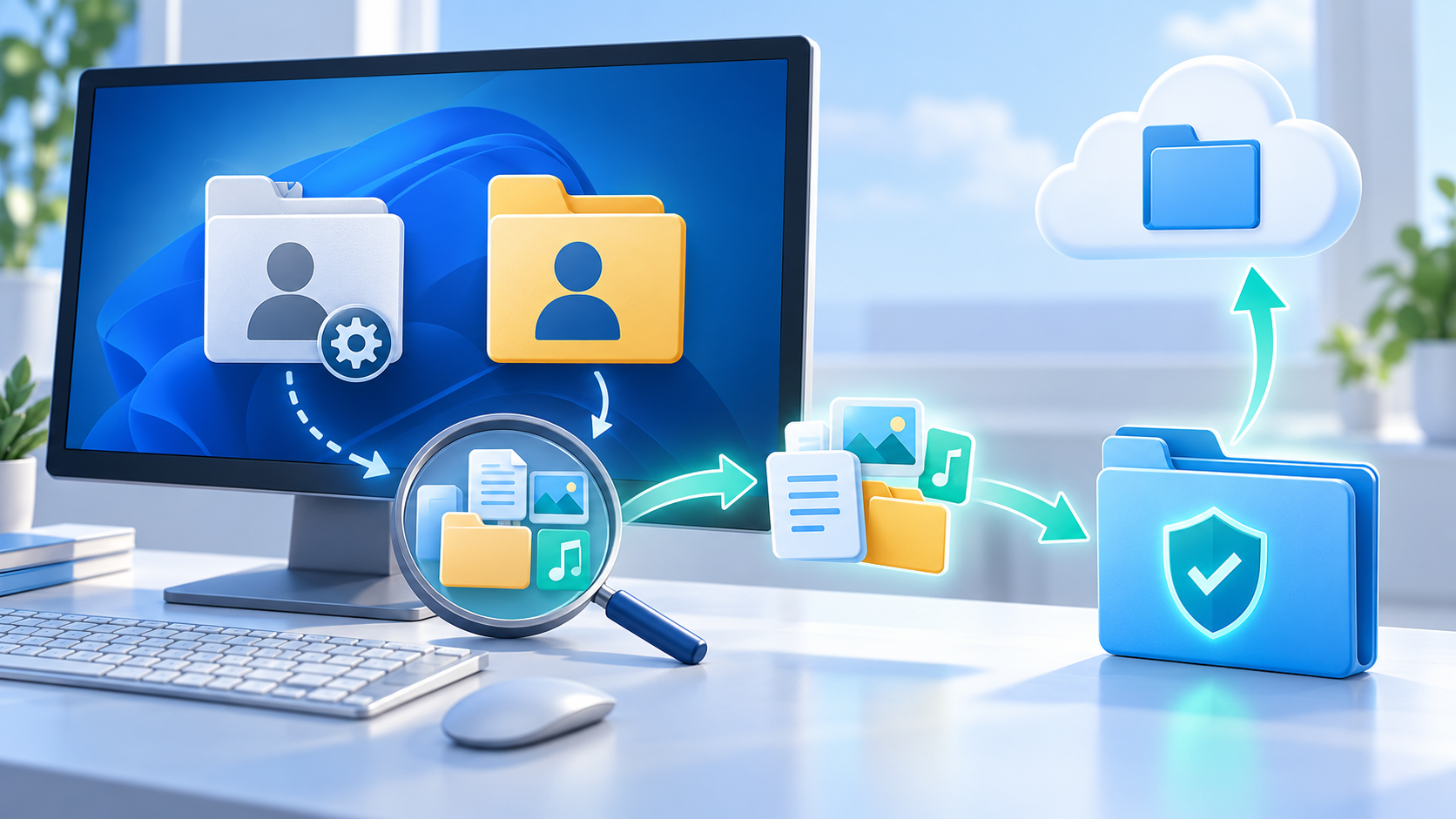 files missing after Windows user profile repair safety illustration