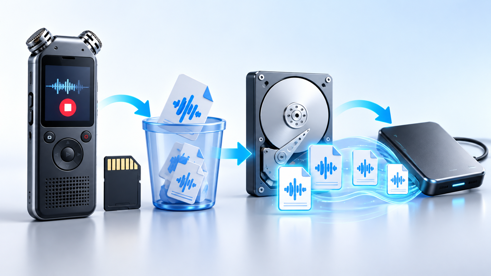 recover deleted voice recorder files safety illustration