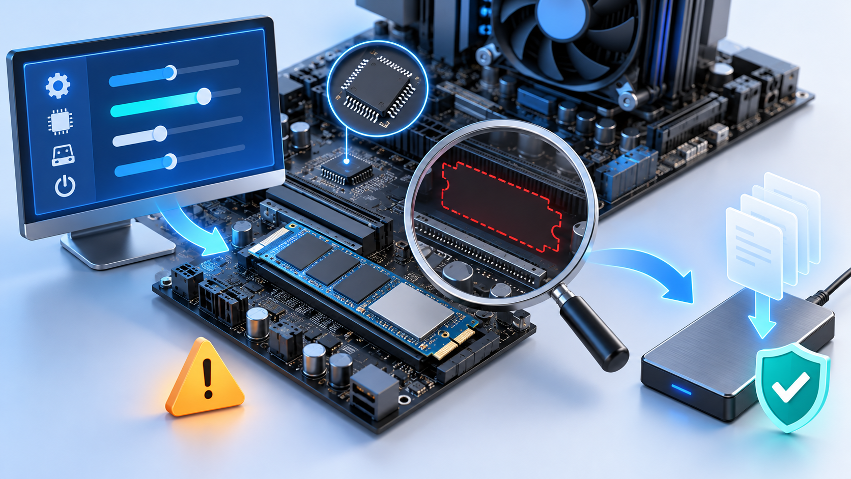 SSD not detected after BIOS update safety illustration