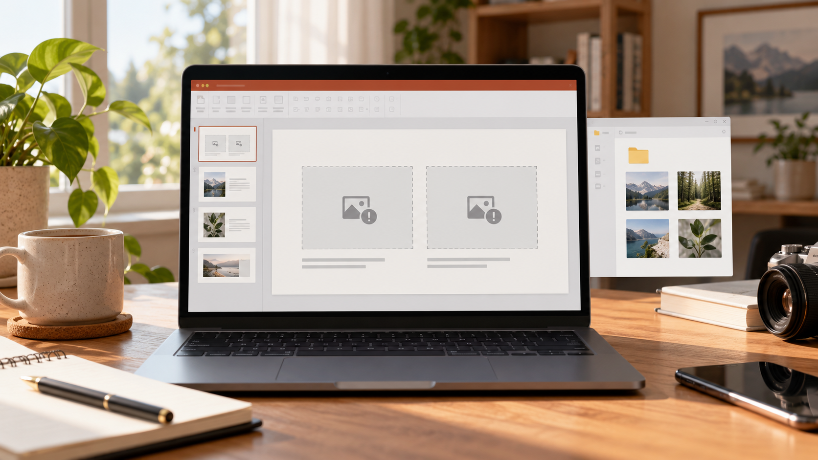 restore missing linked images in PowerPoint safety illustration