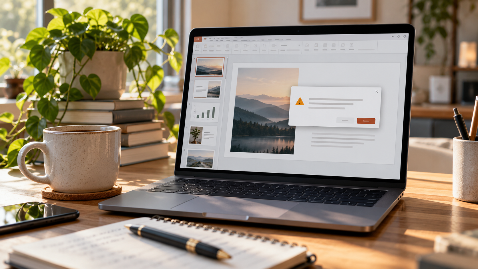 récupérer un PowerPoint présentant un problème de contenu safety illustration