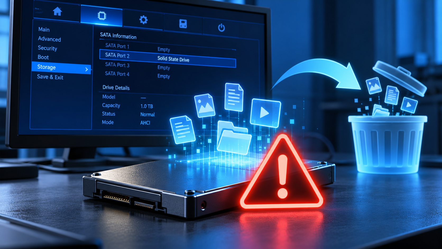 formatting a drive from BIOS