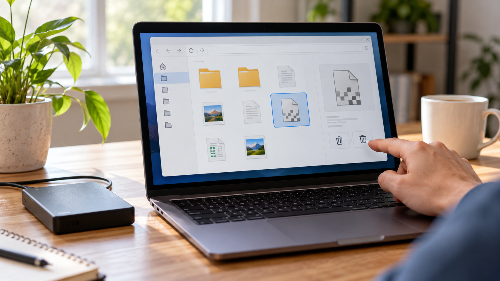 how to delete corrupted files