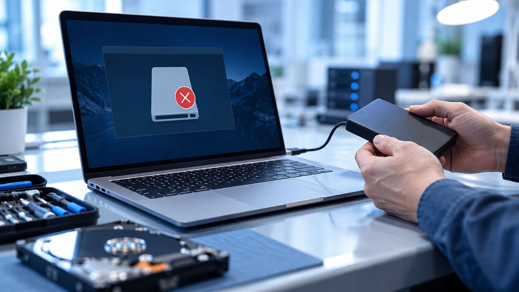 the volume does not contain a recognized file system