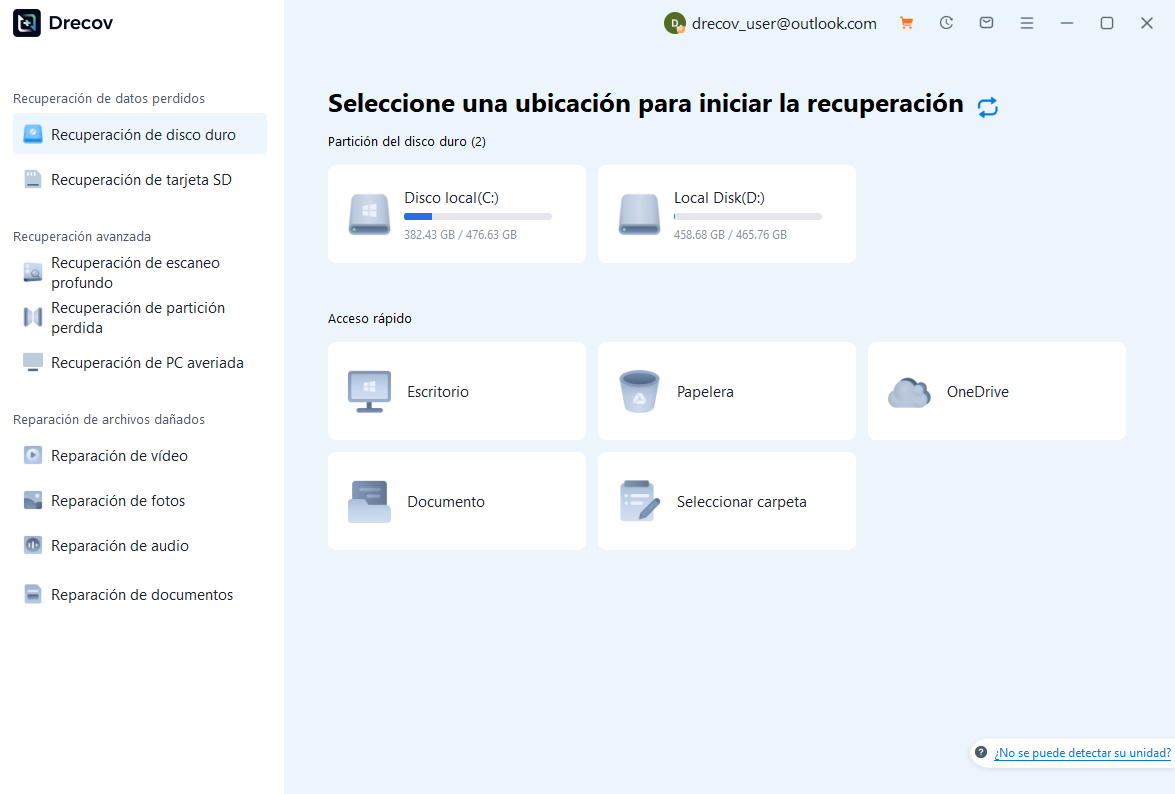 Paso 1: recuperación de datos con Drecov — cómo recuperar música en iTunes
